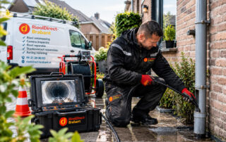Camera-inspectie bij toiletverstopping in Tilburg